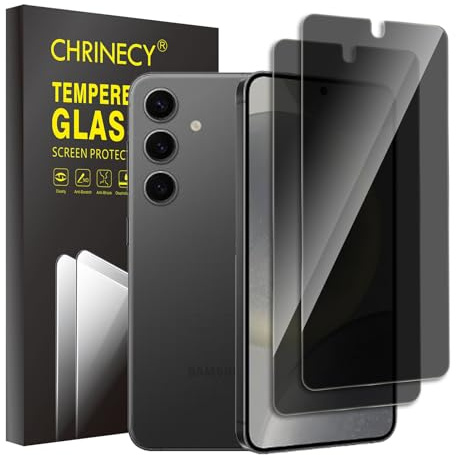 2 Stück Sichtschutz Schutzfolie Kompatibel mit Samsung Galaxy S24 Schutzglas, 9H Härte Folie, [Anti-Spy Schutzglas] [Kratzfest] [Anti-Fingerprint] [Blasenfrei]