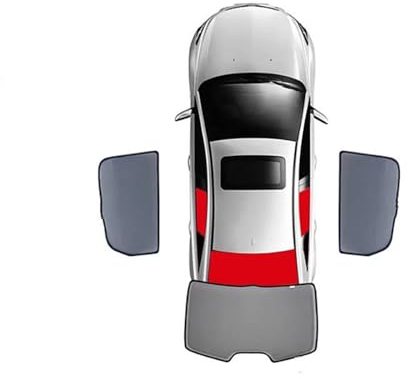 Sonnenblende Auto Für Toyota Für CHR Für CH-R 2016-2022 Magnetische Auto Sonnenschutz Visier Frontscheibe Rahmen Vorhang Hinten Seite Fenster Sonnenblende PKW (Color : 3PCS)
