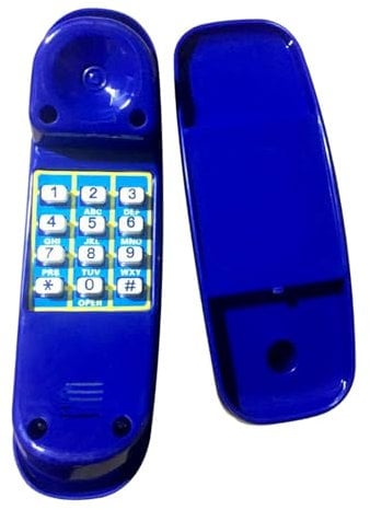 Sharplace Childrens Playhouse Toy Telephone Pretend Play Accessories Swing Set Accessory Outdoor Equipment for Kids Boys Girls, Blue
