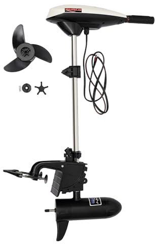 Außenbord-Elektromotor, Miganeo Aussenborder, 66lb Schubkraft, 7 Gänge Einstellbar, 12V, 660w Bürstenmotor für Salzwasser