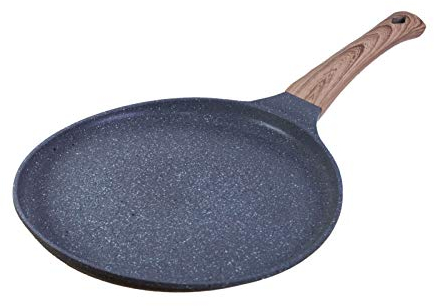 Oriental riverkit Pfanne mit Holzgriff, Antihaft Beschichtete kleine Universalpfanne für alle Herdarten, Anti-Kratz-Pfanne, Aluminium-Rauchfrei-Pfanne
