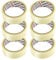 Merrimen Clear Heavy Duty Packing Tape - 45 Micron Thickness, Extra Sticky & Durable Clear, UV & Moisture Resistant, No Cracking or Peeling, Tape for Packing Boxes, Shipping, Moving, 6 Pack