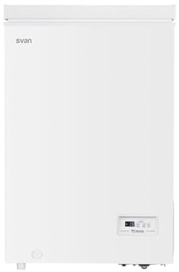 Svan Congelador horizontal Blanco SCH1001EDC. Capacidad 98 Litros, Dual Cooling, 1 Cesta, Bajo nivel Sonoro, Eficiencia Energética Clase E [Clase de eficiencia energética E]