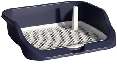 Inodoro de entrenamiento para mascotas con rejilla, bandeja para orinal para perros, inodoro de entrenamiento para mascotas con rejilla, bandeja de inodoro para entrenamiento de perros en interiores,