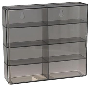 Uikdjgu 1:64 für Hot-Wheel-Display-Box, Automodell, Spielzeugschrank, Regal für Hotwheel-Autos, Druckguss-Aufbewahrung, Staubdichte Display-Box A