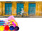 Malen Nach Zahlen Vintage Tür DIY Malen nach Zahlen für Erwachsene, DIY Öl Leinwand Gemälde Anfänger, Malen Nach Zahlen mit Pinseln und Acrylfarben, für Home Wall Décor (Rahmenlos) 70x140cm wk-72