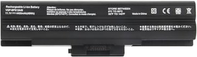 Exmate VGP-BPS13 VGP-BPS21A Batteria per Sony Vaio VGP-BPS21B VGP-BPS13A/S VPC-Y118EC VPC-Y11AFJ VPC-Y11AGJ VPC-Y11AHJ VGP-BPS13A VGP-BPL13 PCG-81214L PCG-81114L VG-81114L VGP-BPS13(11.1V 4400mAh)