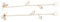 COLLBATH Earphone Lost Chain Safety Strap Earphone Jewelry Loop Earplugs Lanyard Dangle Earrings for In-ear Headset