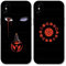 HDIJDY 2 PCS Custodia per Apple iPhone X/XS 5.8 Pollici, Anime Uchiha Itachi Sasuke Motivo Manga Character Antiurto Protezione Phone Case Flessibile TPU Silicone Cover Bumper