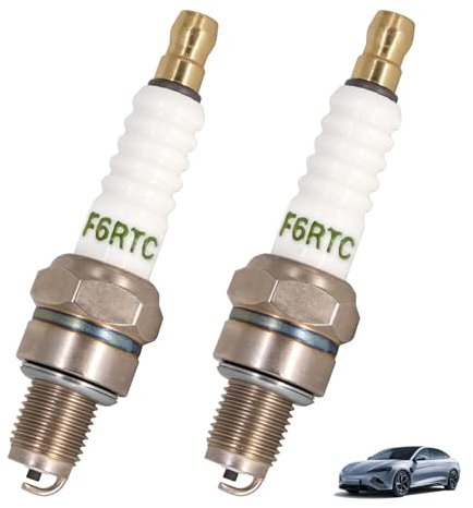 2 Pcs F6RTC Spark Plug Replacement for Lawn Mowers, Snow Blowers, Automobiles, Spark Plug for Torch Compatible with Bosch WR6DC WR7DC2 Champion 415 Denso T02 MTD 951-1029 Improved Engine Performance