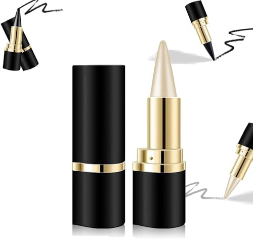 Matte Quick-Drying Eyeliner, Wischfester Schwarzer Eyeliner-Stift, Wasserfester Lidschatten für Jeden Tag Langanhaltendes Augen Make-up (#01 silvery)