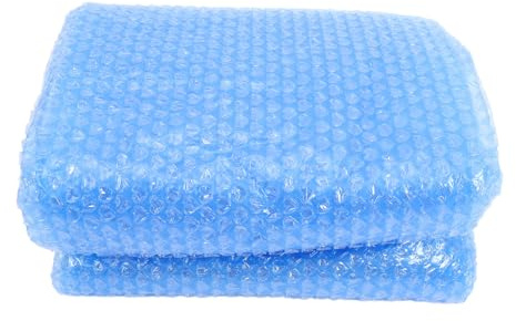 Lurrose Aufblasbare Rechteckige Poolabdeckung aus Robustem PE Material mit Isolierender Luftpolsterfolie Faltbar für Outdoor Pools 300X200cm