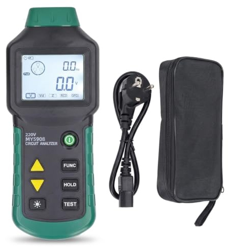 ZenithAur Analizzatore di Circuiti Tester Misuratore TRMS AC 85-265V Multifunzione per Localizzatore di Guasti dei Cavi di Distribuzione Elettrica a Bassa Tensione