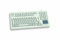 CHERRY G80-11900, Kompakte Mechanische Tastatur mit Nummernblock, Touchpad & 2 Maustasten, UK-Layout (QWERTY), USB-Anschluss, MX BLACK Switches, Hellgrau