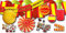 Spanien Grundausstattung Länderparty Dekoset rotgelb - Spanien Länderdeko für Fasching, Karneval, Geburtstage, Mottoparty, etc.