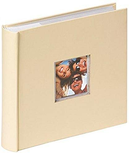 walther design Fotoalbum creme 200 Fotos 10 x 15 cm Memo-Einsteckalbum mit Cover-Ausstanzung, Fun ME-110-H