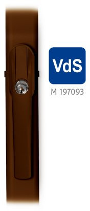 Secvest 2WAY Funk Fensterstangenschloss FOS 550 E, braun