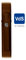Secvest 2WAY Funk Fensterstangenschloss FOS 550 E, braun