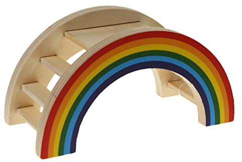 Rosewood Boredom Breaker Pont Arc En Ciel et Jouet d'Activité pour petits animaux , Dimensions 8 x 7 x 14 cm