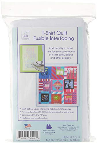 June Tailor T-Shirt Project Fusible Interfacing, 60 by 72-Inch, White