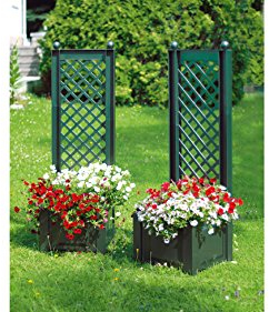 baumarkt direkt Spalier mit Pflanzkasten 43cm, grün 2 Stk., 140 cm