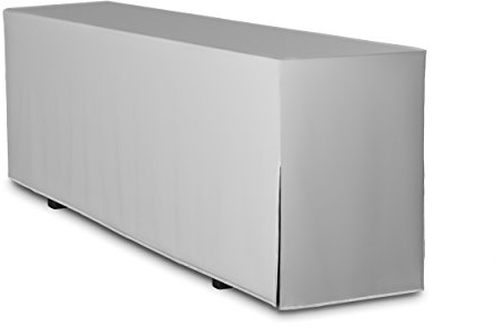 TexDeko® Biertischhusse Premium für Bierzeltgarnitur 220 x 50cm Grau | nur Tischhusse, blickdichtes Material, waschbar, Hohe Material- & Verarbeitungsqualität, doppelt umsäumt, griffiger Stoff