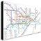 FAB Kunstdruck auf Leinwand, Motiv London Underground – verschiedene Größen (A0, 119,4 x 83,8 cm)