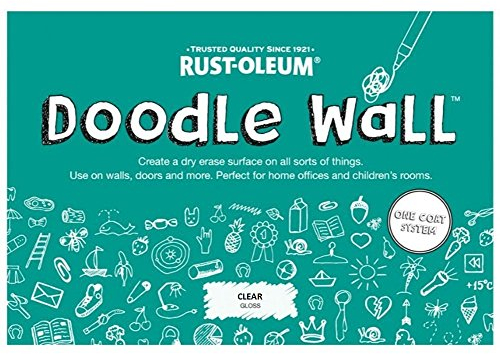 Rust-Oleum Doodle Wandfarbe One Coat System Clear Gloss – 500 ml
