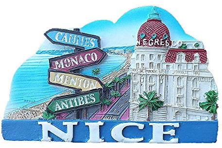 Negres Nice Alps Provence Frankreich 3D-Kühlschrankmagnet, Souvenir, Geschenk, Heim- & Küchendekoration, Magnetaufkleber, Nice France Kühlschrankmagnet-Kollektion