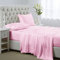 Lanest Housing Seidensatin-Bettlaken, 4-teiliges Queen-Size-Bettwäsche-Set mit tiefen Taschen, kühlend, weich und hypoallergen, Satin-Bettlaken für Queensize-Bett – Rosa