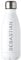eBuyGB Personalised Stainless Steel Water Bottle Reusable BPA Free Metal 500ml Matt Finish Drinks Bottle - Use for School, Gym, Outdoor, Yoga & Sports - Custom Name (White)
