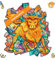 UNIDRAGON Original Wooden Jigsaw Puzzle - Prosperous Bull, 102 pcs, Small 7.5x8.7, Unique Animal Shaped Puzzle Box, Birthday Gift Idea for Kids, Adults, Girls, Boys, Family Game and Hobby