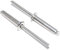 Blindnieten 4X8 mm 100 Stück aus Edelstahl A2 (V2A) mit Flachkopf Form A Popnieten DIN 7337 - ISO 15983