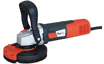 BOXTEC Smerigliatrice per calcestruzzo, 125 mm, fresa per calcestruzzo, 1.400 W, con regolazione della velocità e calotta di aspirazione, categoria: 1400 W, set con valigetta