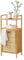 [en.casa] Wäscheregal Rendalen Bambus 40x30x95 cm Badregal Wäschesammler Wäschebox herausnehmbare Wäschetasche Vlies faltbar klappbar