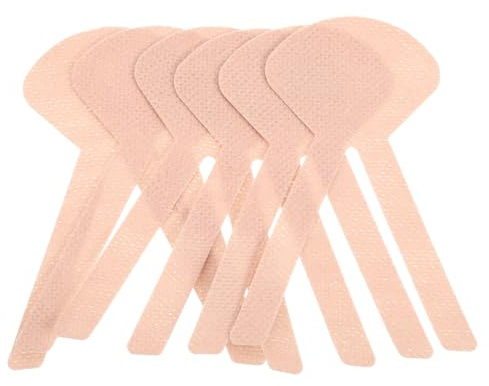Healifty 6 Sheets of Nasal Tube Holder Nasogastric Feeding Tube Nasogastric Tube Tape Fastener Catheter Fixed Tape Sticker Home Clinic Care Nursing Supplies 11x8. 5x0. 1cm, Light Brown