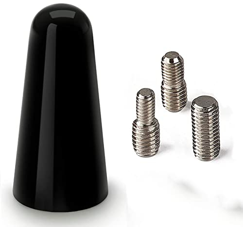 Gokelomg Antenne 3cm Dachantenne Kurze Stange Antenne Stange Antenne kurzer Radio Fuß, schwarz