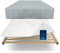 LILENO HOME rutschfeste Matratze für Lattenrost (160 x 200 cm) - Dünner Matratzenschoner für Matratzen - Rutschfestes Vlies als Matratzenstopper - waschbar