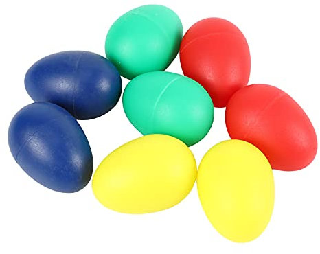 Dacvgog 8 StüCke Spielerische Kunststoff Percussion Musical Ei Maracas Egg Shakers Kinder Spielzeug-4
