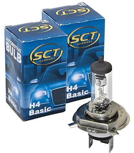Glühbirne H4 Basic 12V 60/55W P43t Halogen SCT Lampe Birne Glühlampe 2 Stück
