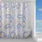 Gedy | Ciotoli Tenda Doccia in Peva, Finitura Azzurra, Dimensioni 200 x 120 x 0,1 cm e Peso 0,245 kg