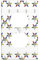 Panneau mural décoratif à double prise Motif étoiles orientales