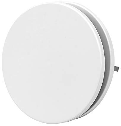 Ø 200mm Válvula de Aire Ajustable Redonda de Metal Blanco - Difusor de Suministro de Aire - Rejilla de Ventilación de Pared - Con Resortes de Sujeción
