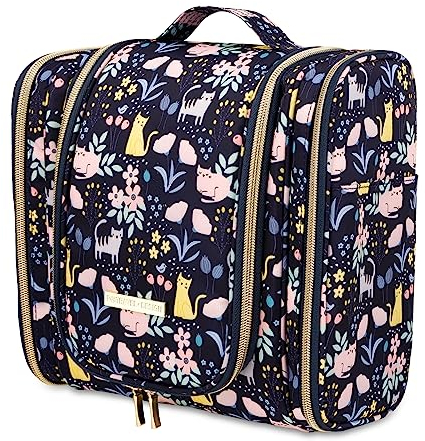 Lychii Kulturbeutel zum Aufhängen, Reise Kosmetiktasche, Groß Wasserdicht Waschbeutel Makeup Tasche für Frauen & Mädchen - Cat