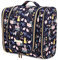 Trousse de Toilette Voyage pour Femme, Lychii Grande Capacité Cosmétique Sac avec Crochet, Imperméable Pliable Trousse Maquillage Organisateur, Cat