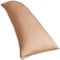 Traumreiter Seitenschläferkissen mit Bezug Baumwolle, Memory Foam Kissen Visco Gel Professional für Seitenschläfer, ca. 140x40 langes Lagerungskissen Erwachsene Side Sleeper Body Pillow (Sand Braun)