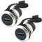 Xiatiaosann Accoppiatore per montaggio a pannello USB 3.0, connettore passante USB femmina-femmina con copertura impermeabile per audio, video, rete (confezione da 2)