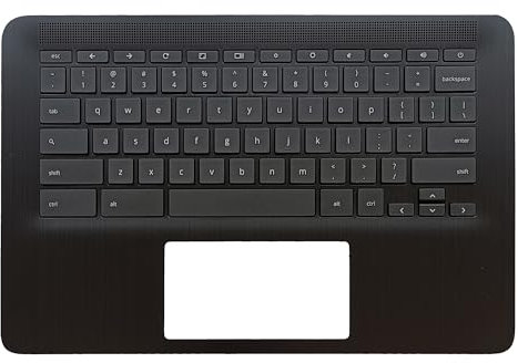 Wzqrps Ricambio per HP Chromebook 14 G7 CB E 14 G7 TPN-Q255 Laptop Upper Case Palmrest Keyboard Assembly Part M47207-001 Top Cover
