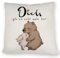 speecheese Hase und Bär Kissen mit Spruch Dich Geb ich Nicht mehr her 40x40cm Polyester Füllung Herz-Kissen für Partner Liebe Dich Geb ich Nicht mehr her