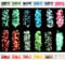 Qiuruyou Flash fluorescente, 12 colores flash brillante cara, arte de uñas y decoración de cuerpo, cara, cabello, ropa flash cuerpo luminoso